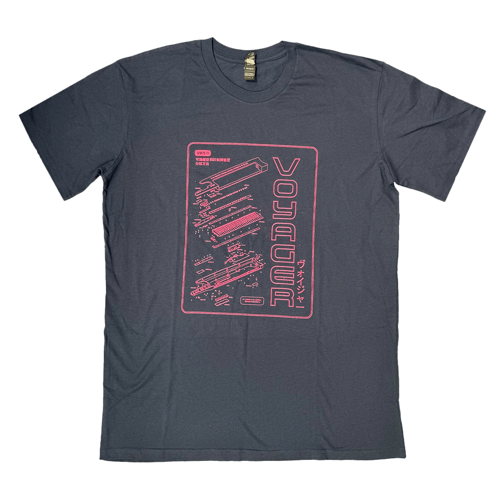 Deconstructed Accordion Tee - Blue