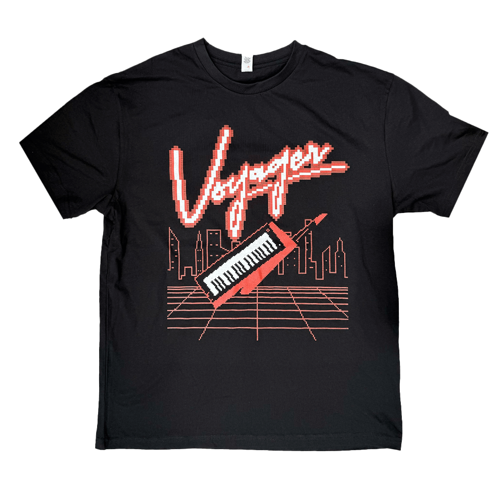Pixel Accordion Tee - Black